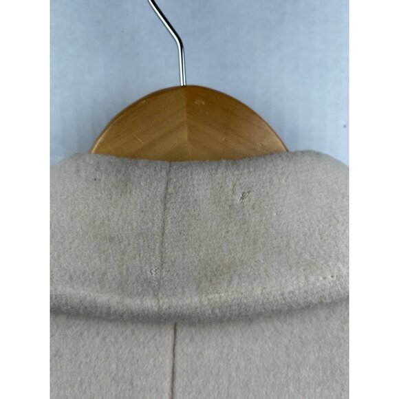 Vtg Forecaster of Boston Wool Coat Womens Size 8 Ivory Double Breasted Old Money - Picture 15 of 16